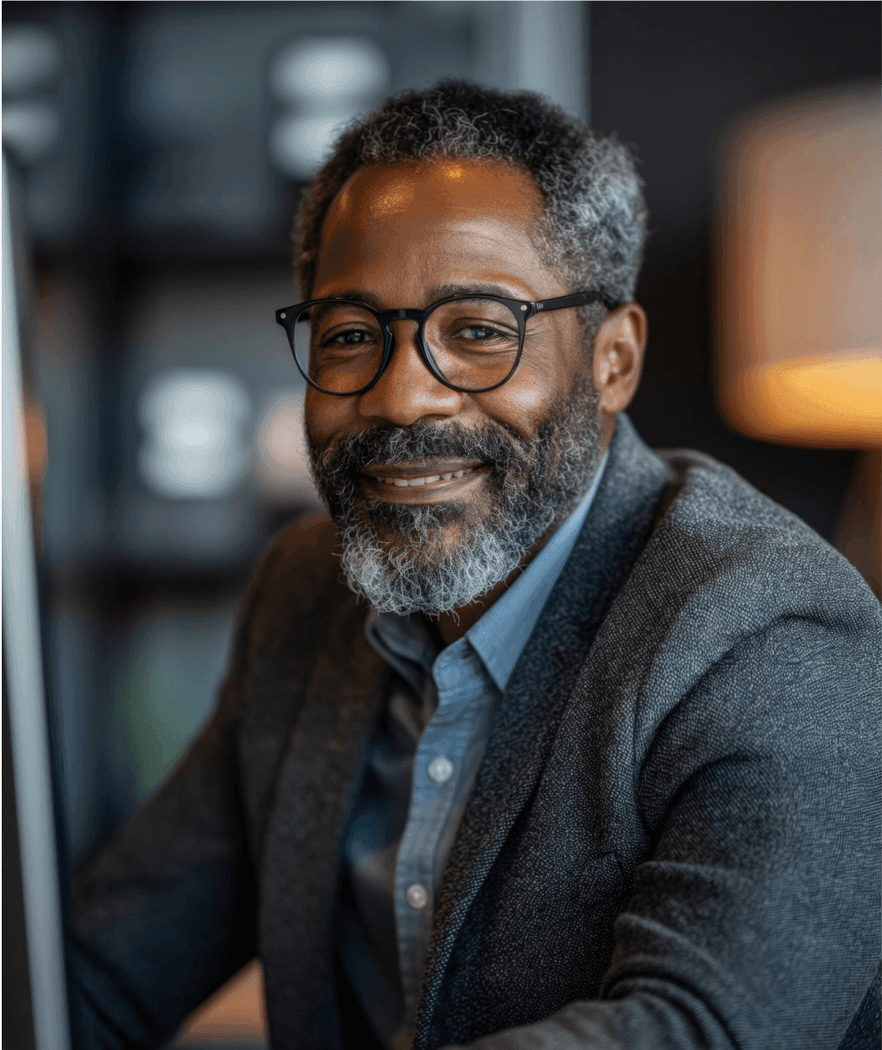 Smiling man